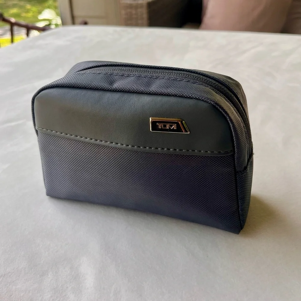 Tumi for Delta Gray Nylon Travel Toiletry Bag